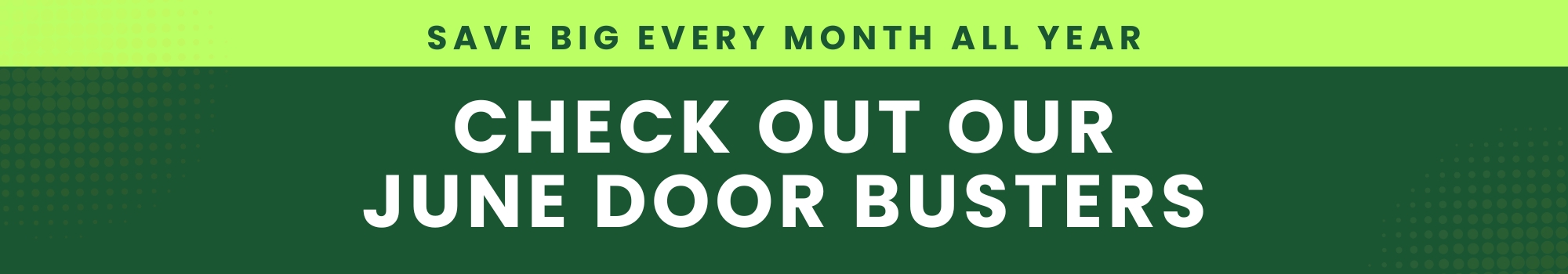 June Door Buster Header