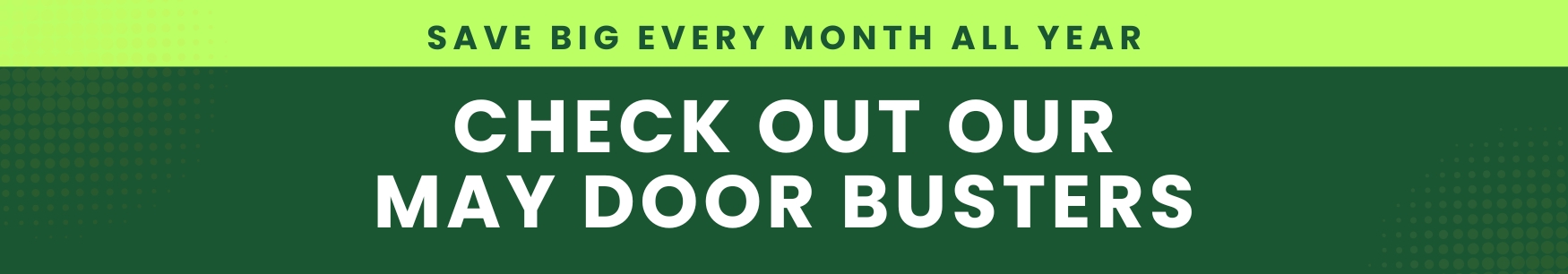 May Door Buster Header